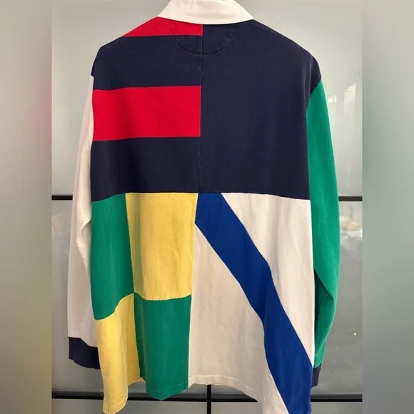 Polo Ralph Lauren Colorblock Long Sleeve Rugby Shirt - Picture 2 of 2
